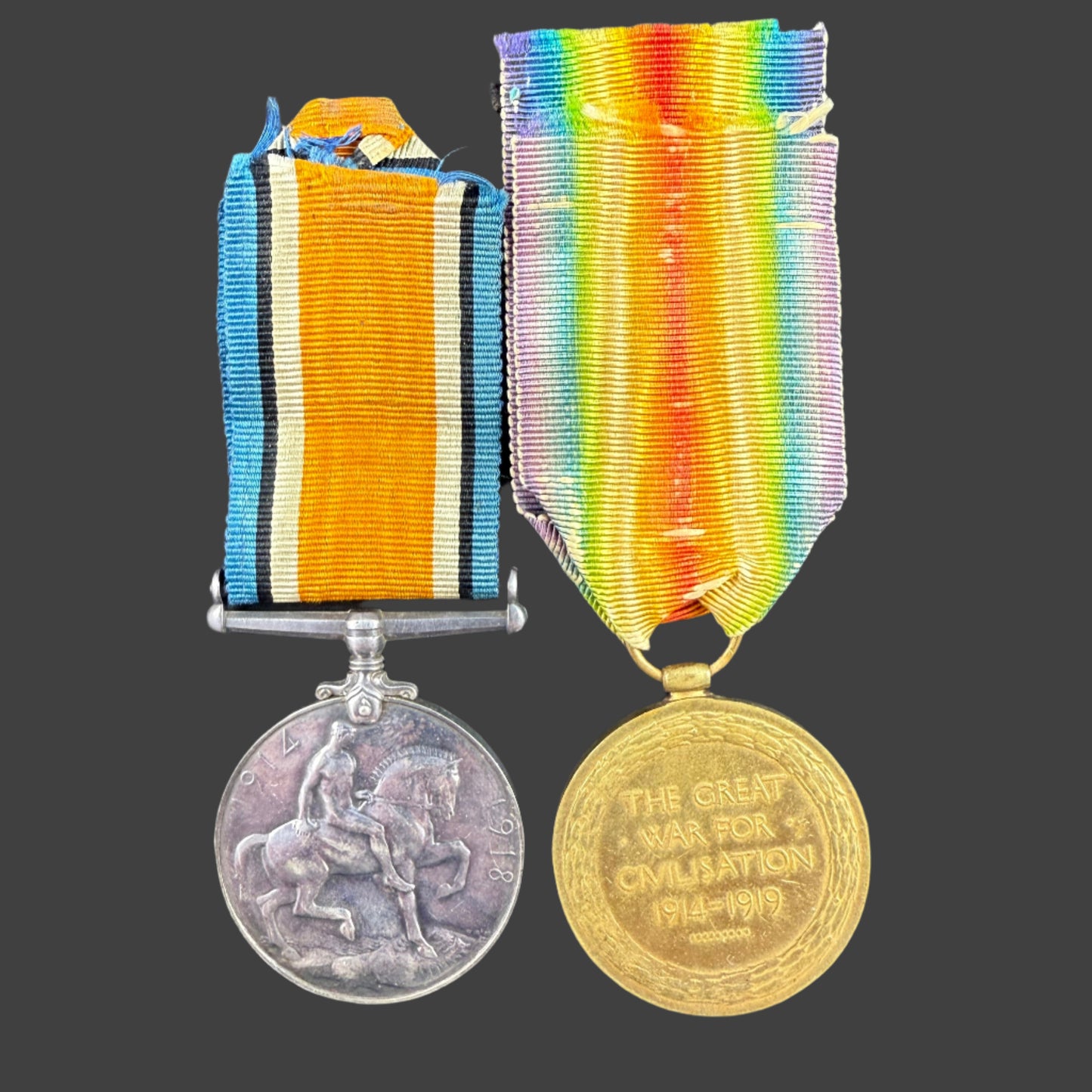 WWI Medal Pair to Canadian Yukon Infantry Company - CMGC - Rae