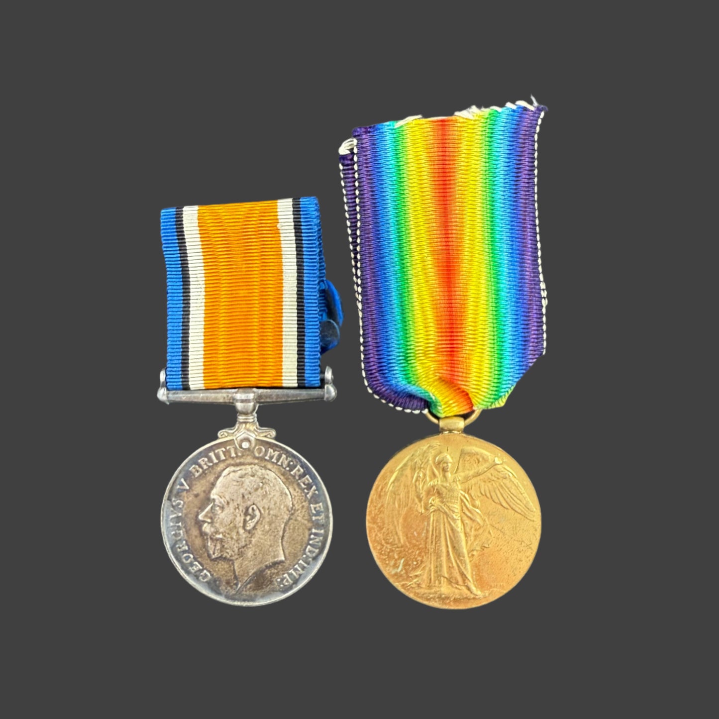 WWI Medal Pair to Royal Flying Corps / Royal Air Force - Clark