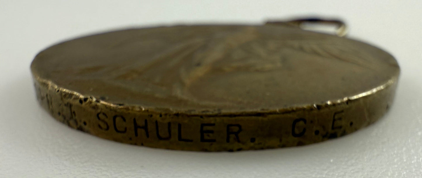 WWI Victory Medal - Canadian Engineers - Schuler - American