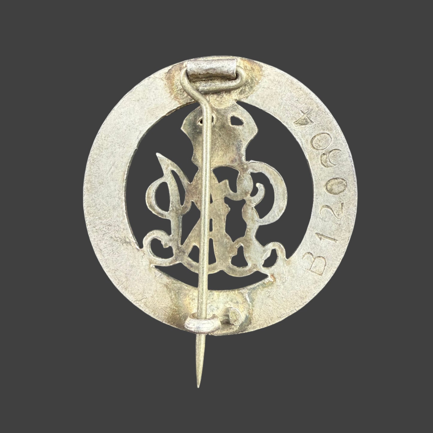 WWI Silver War Badge - Army Service Corps - Jones