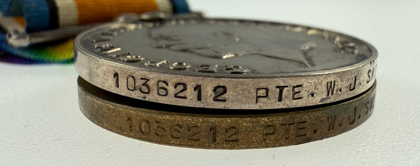 WWI Medal Pair to Canadian Forestry Corps - Smith