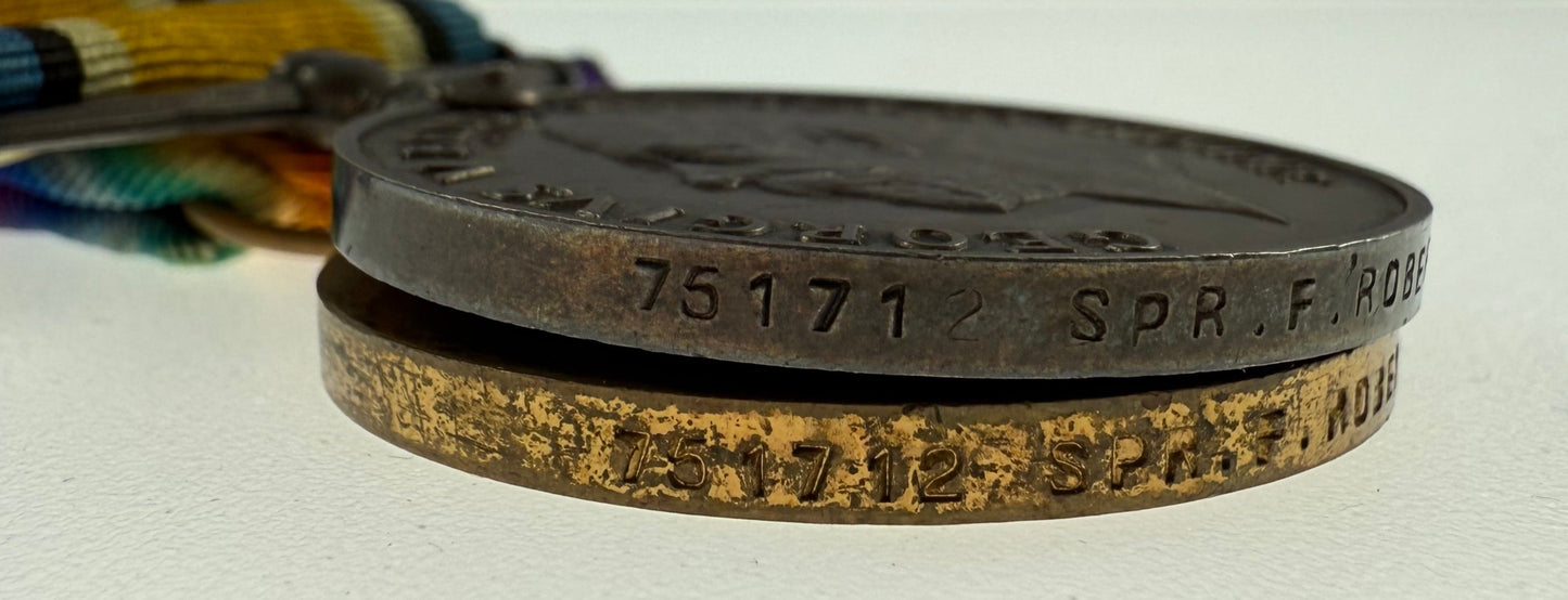 WWI Medal Pair to Canadian Engineers - Robertshaw