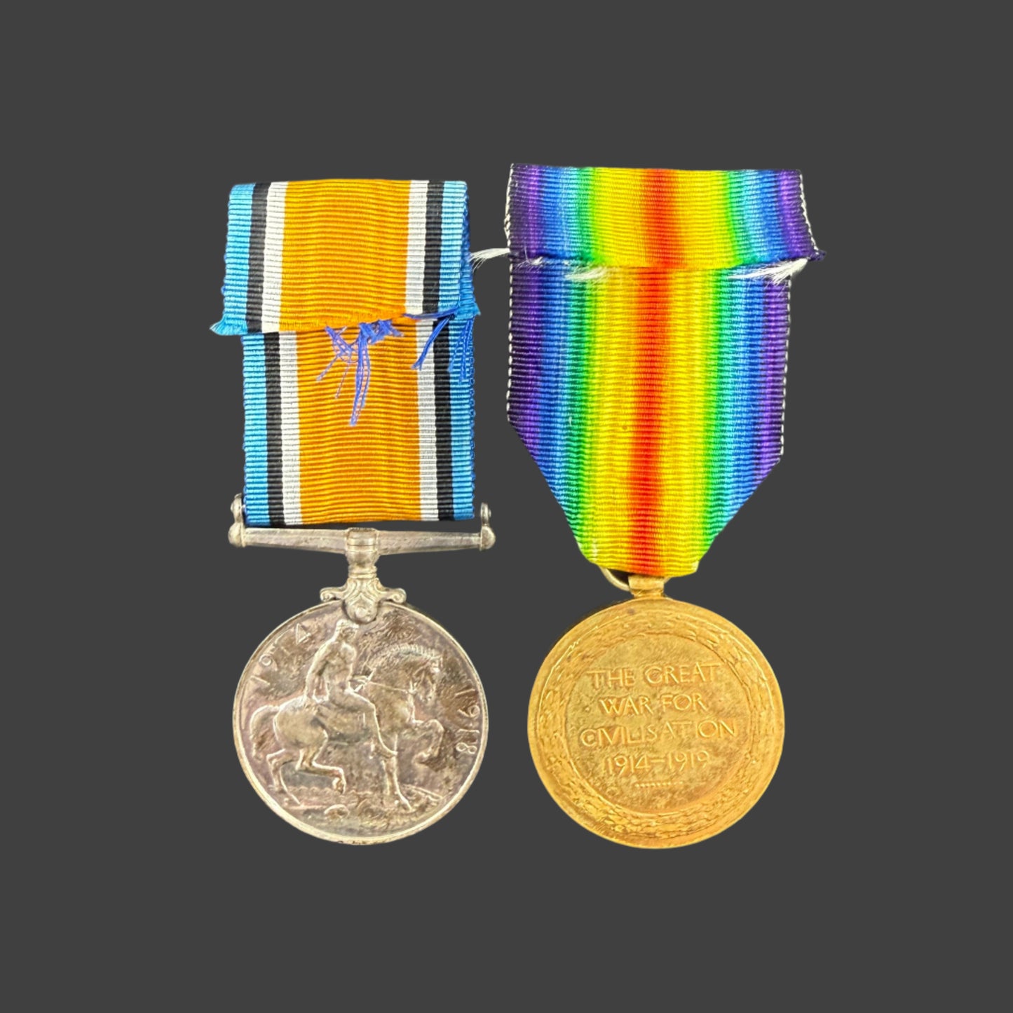 WWI Medal Pair to Scots Guards - Clark