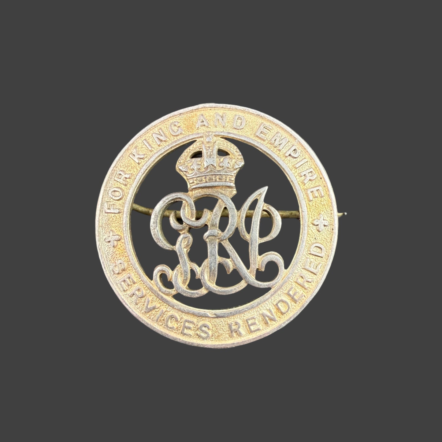WWI Silver War Badge - Royal Naval Volunteer Reserve - Gee