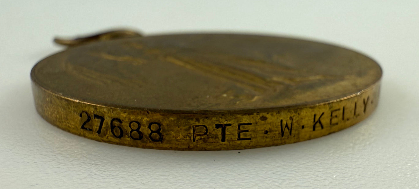 WWI Victory Medal - North Lancashire Regiment - Kelly