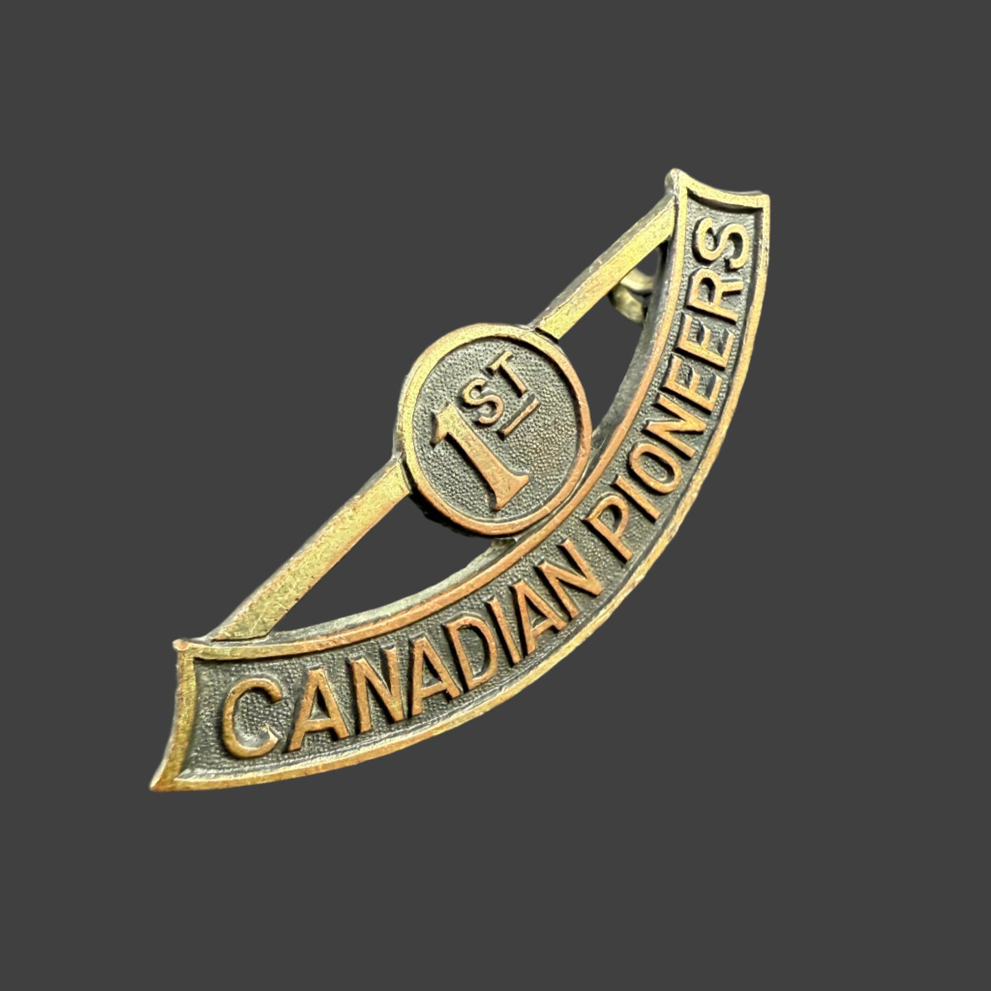 WWI - CEF Shoulder Title - 1st Canadian Pioneers (Victoria, British Columbia)