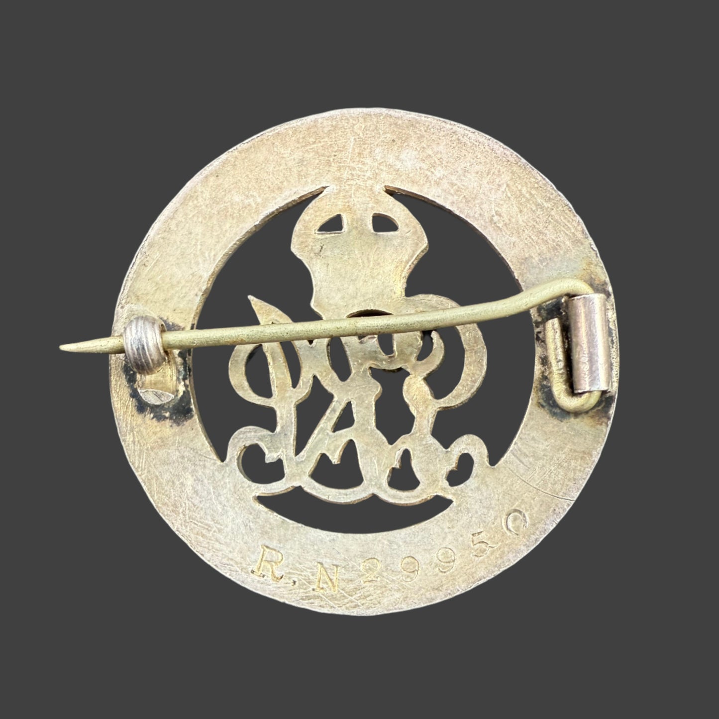 WWI Silver War Badge - Royal Naval Volunteer Reserve - Gee