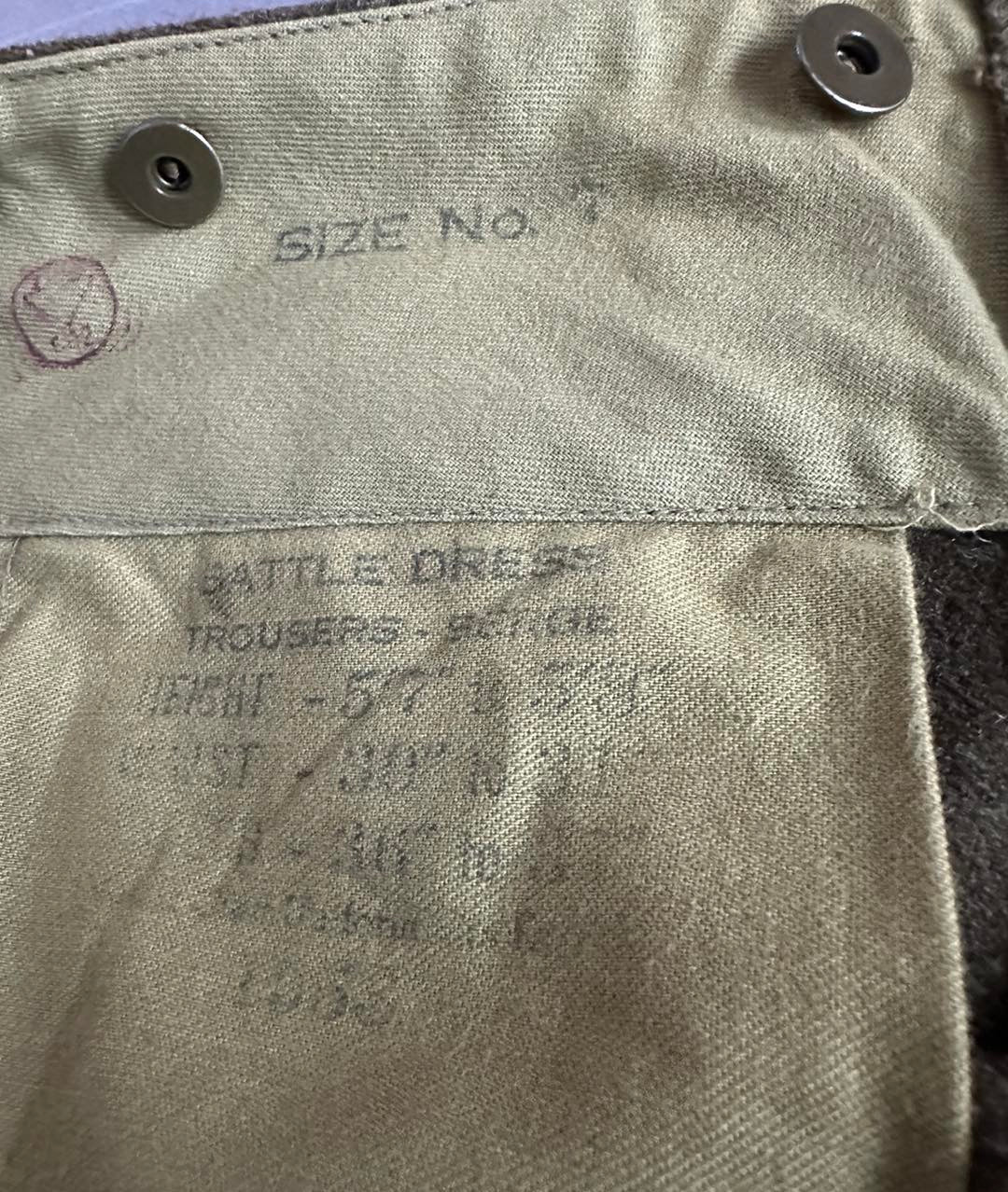 Canadian - Post-WWII - P49 Battledress Blouse and Pants - Korean War Era