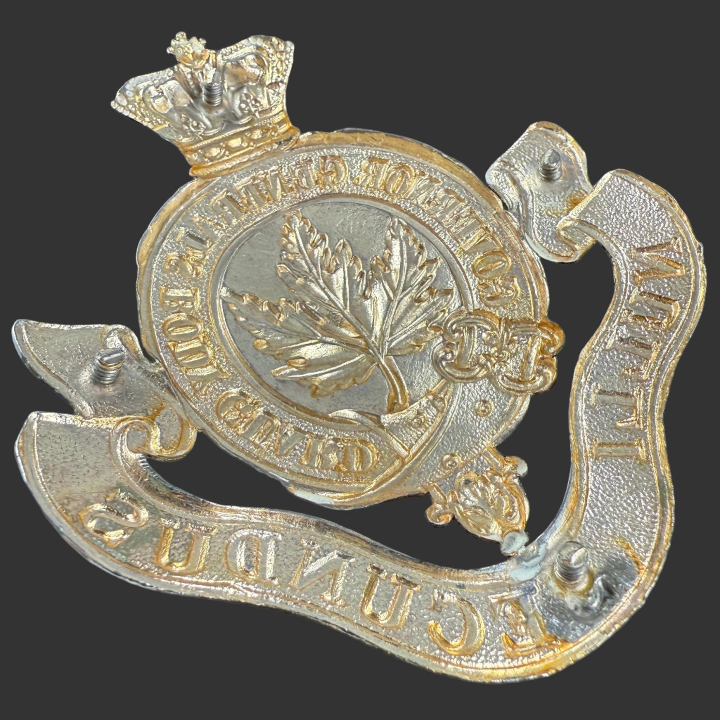 Canadian Pre-WWI - Governor General's Body Guard (GGBG) - Helmet Plate - Officers' - Victorian