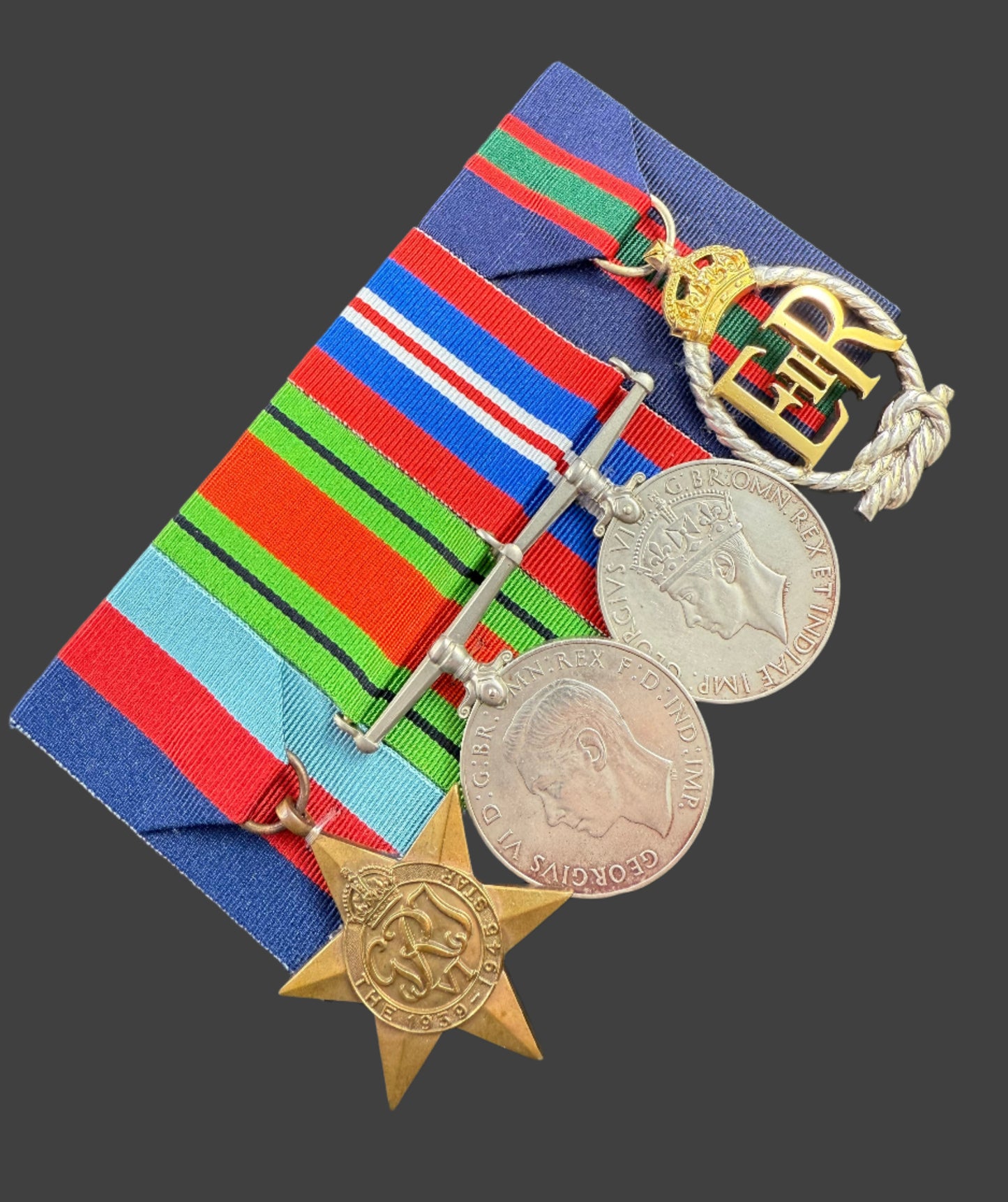 WWII - British - Royal Naval Volunteer Reserve - Long Service Decoration Group