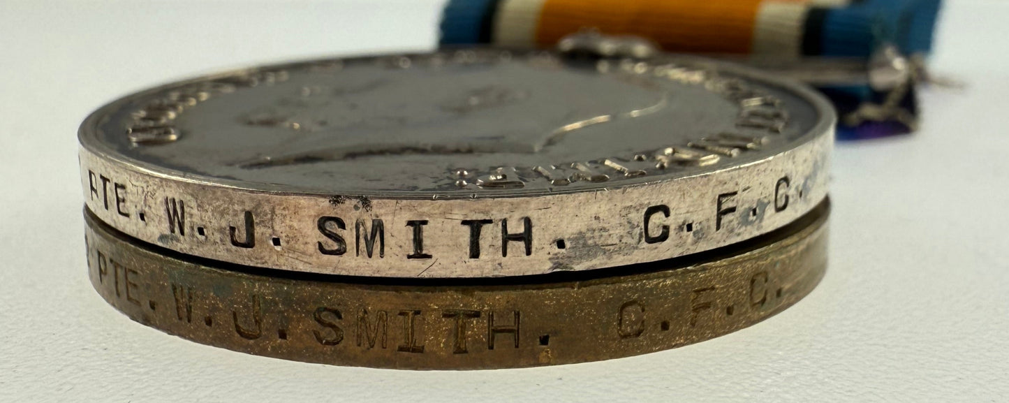 WWI Medal Pair to Canadian Forestry Corps - Smith