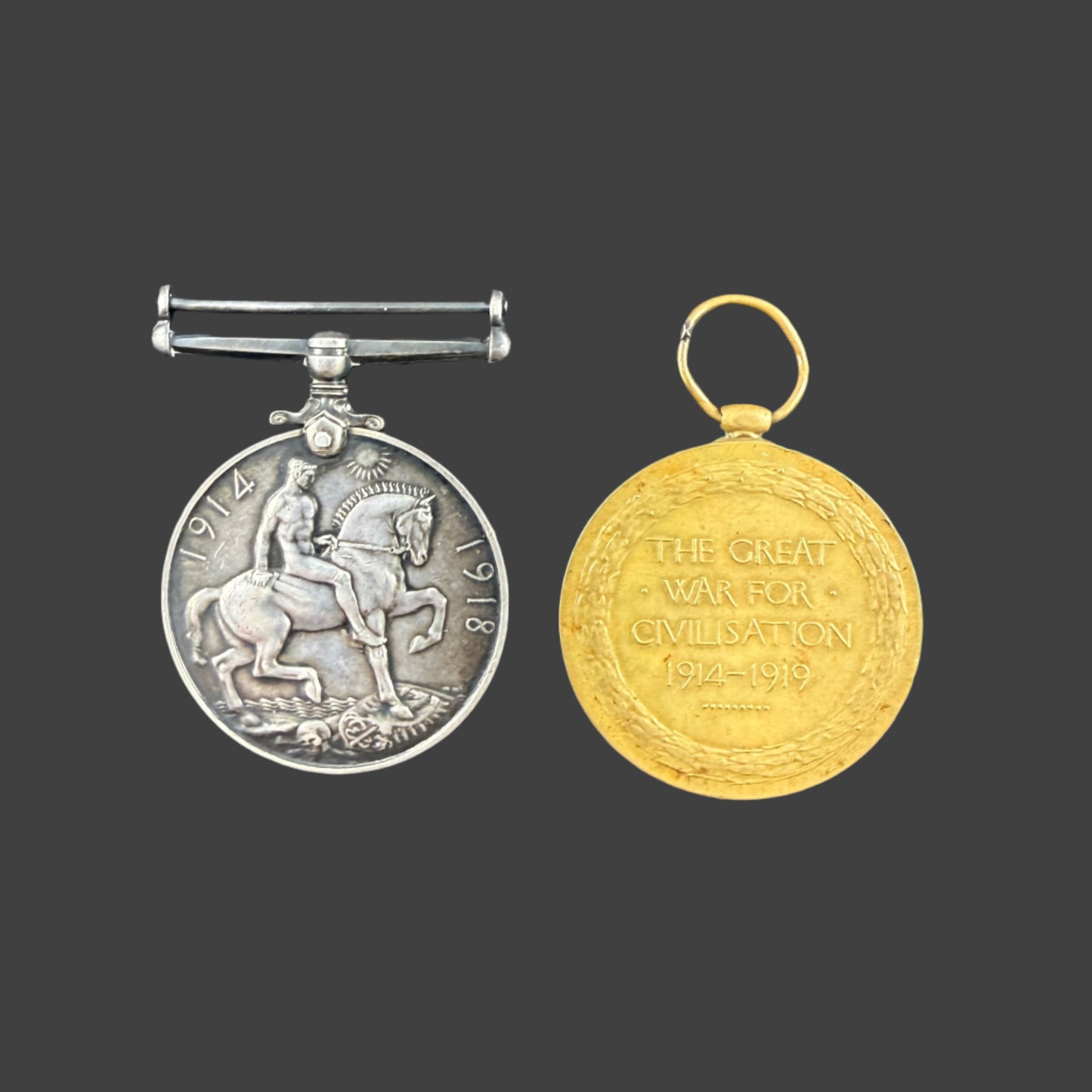 WWI Medal Pair to 19th Canadian Infantry Battalion - Oakes - Underage