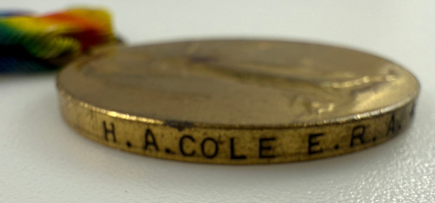 WWI Victory Medal - Royal Naval Canadian Volunteer Reserve - Cole