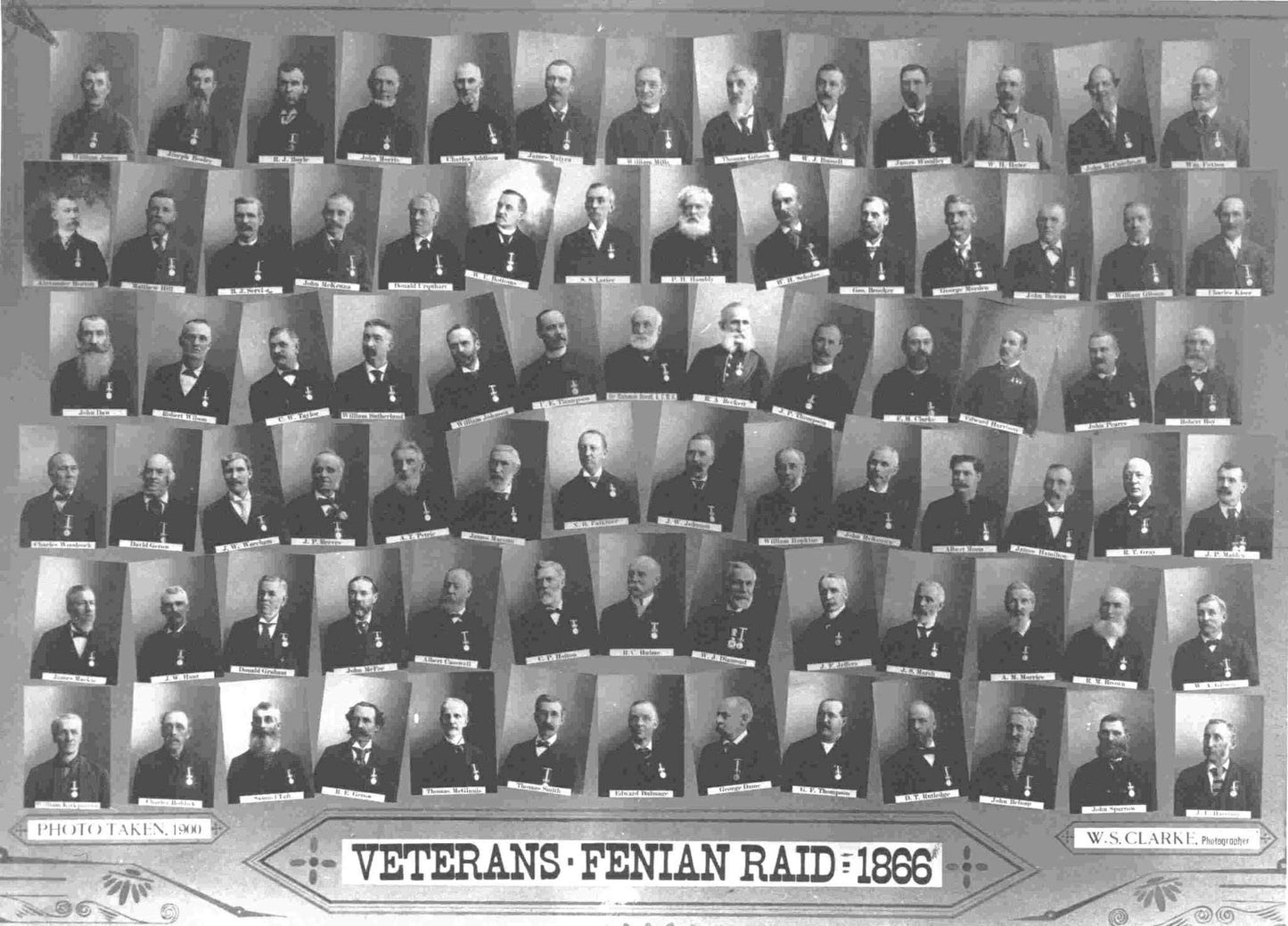 Canada General Service Medal - Fenian Raid 1866 - 15th Battalion (Belleville) - McFee