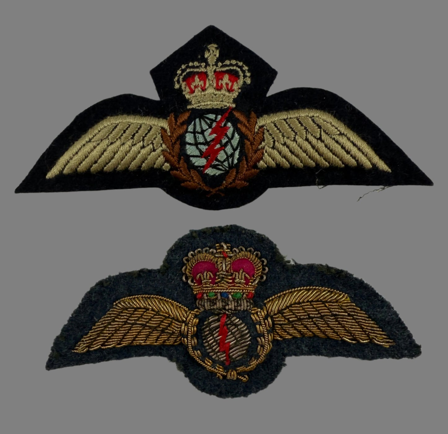 Canadian Post WWII - Set of 2 Royal Canadian Air Force (RCAF) Navigator Wings
