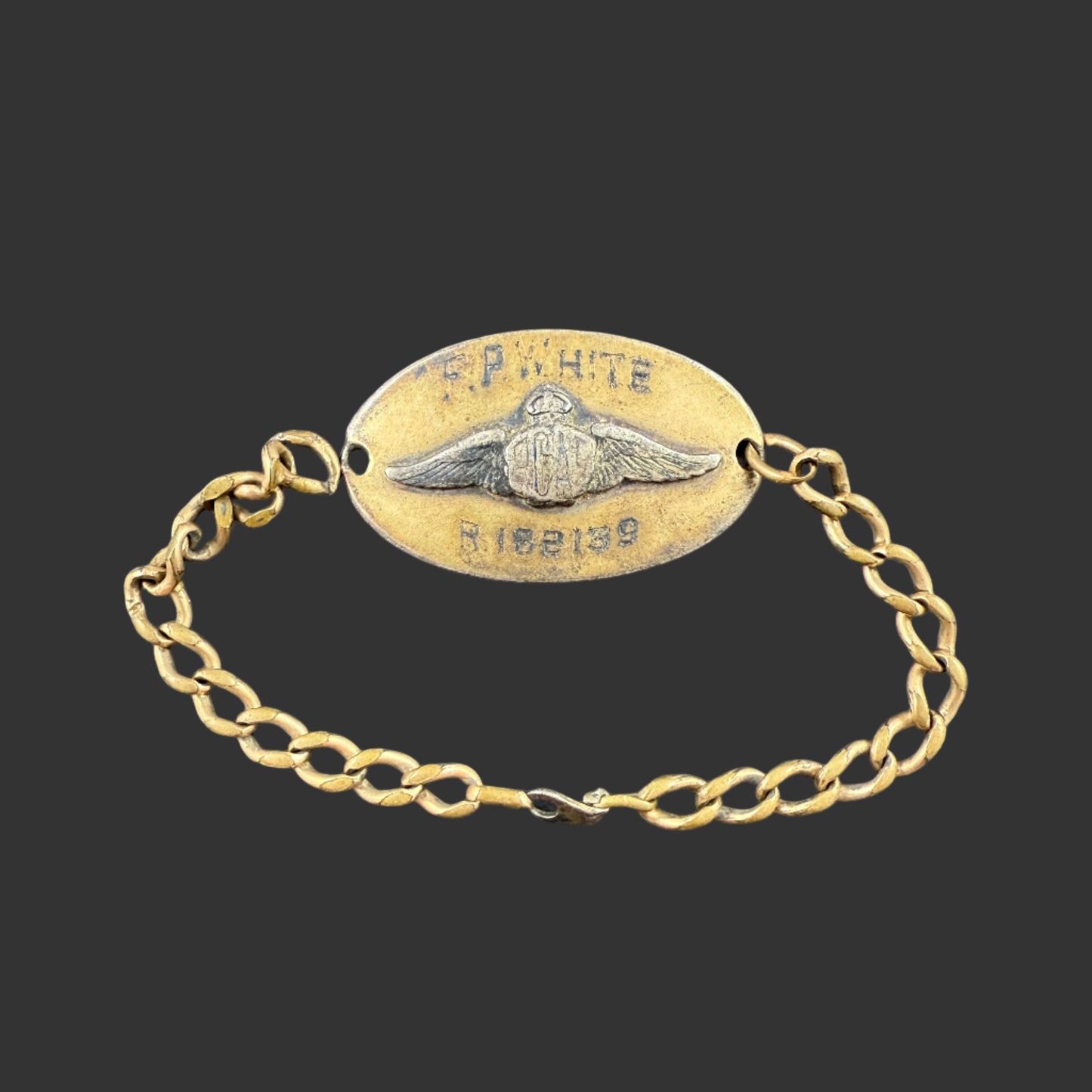 Canadian WWII - Royal Canadian Air Force - Identity Bracelet - White