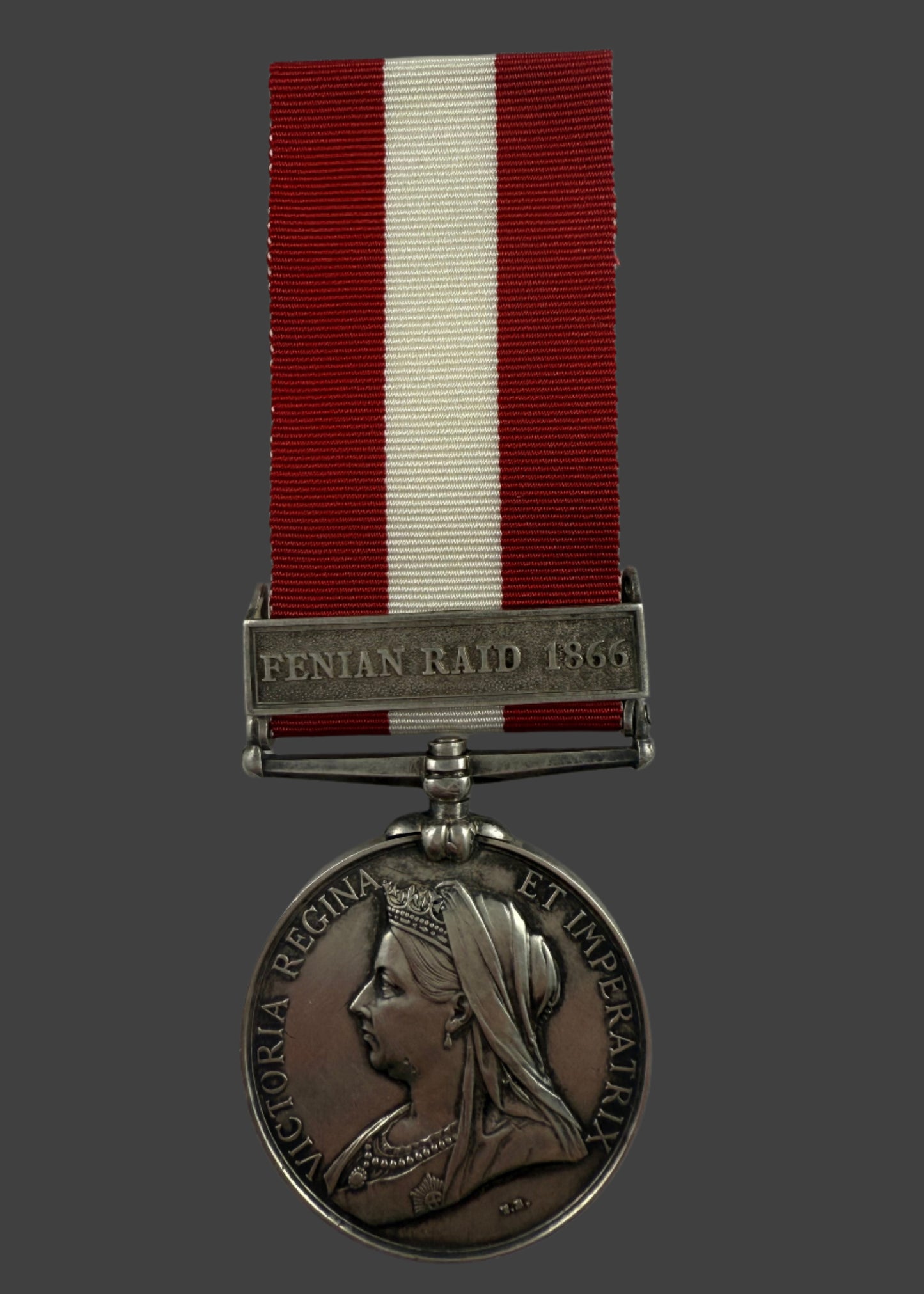 Victorian - Canada General Service Medal - Fenian Raid 1866 - Cobourg Rifle Company - Delaney