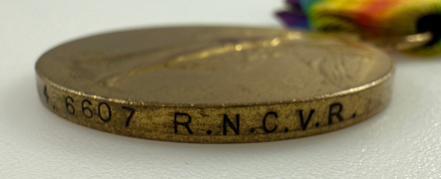WWI Victory Medal - Royal Naval Canadian Volunteer Reserve - Cole