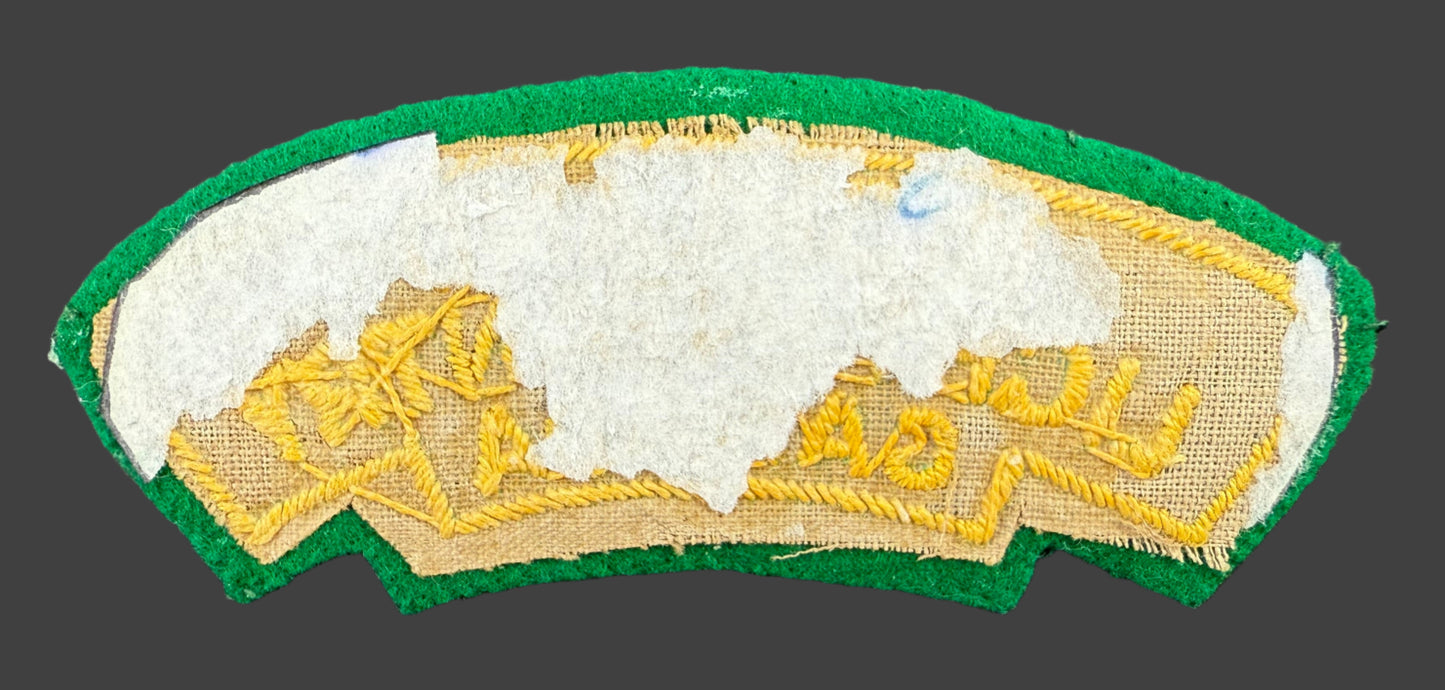 Canadian WWII - Highland Light Infantry of Canada - Cloth Shoulder Title