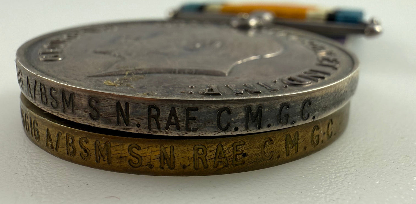 WWI Medal Pair to Canadian Yukon Infantry Company - CMGC - Rae