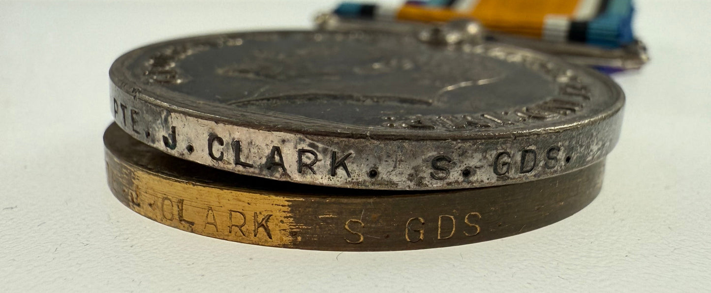 WWI Medal Pair to Scots Guards - Clark