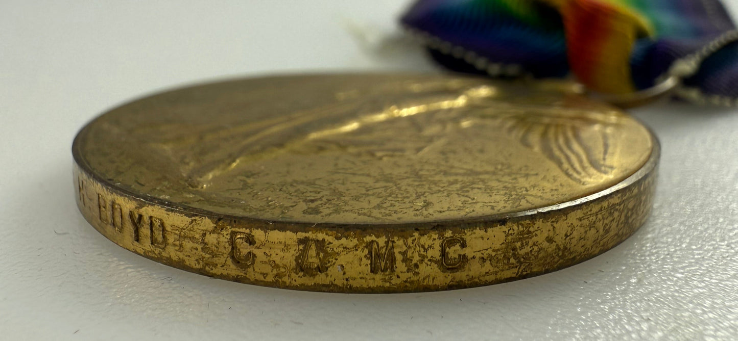 WWI Victory Medal - Canadian Army Medical Corps - Boyd