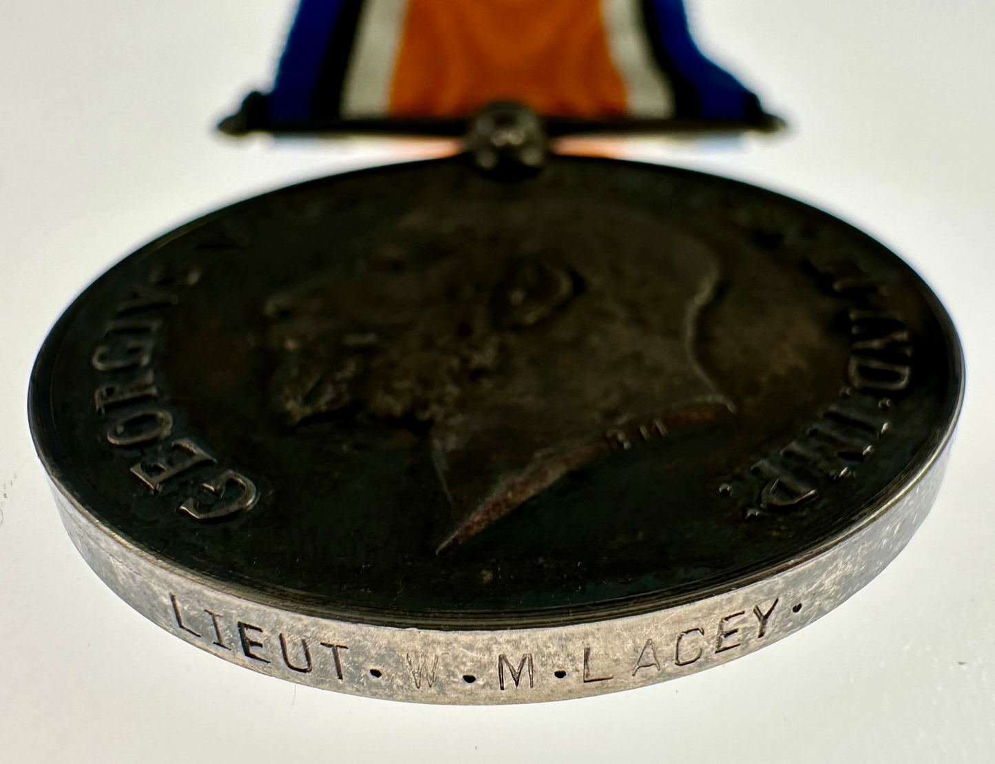 WWI British War Medal - American Officer - Harvard Medical Unit - Lacey
