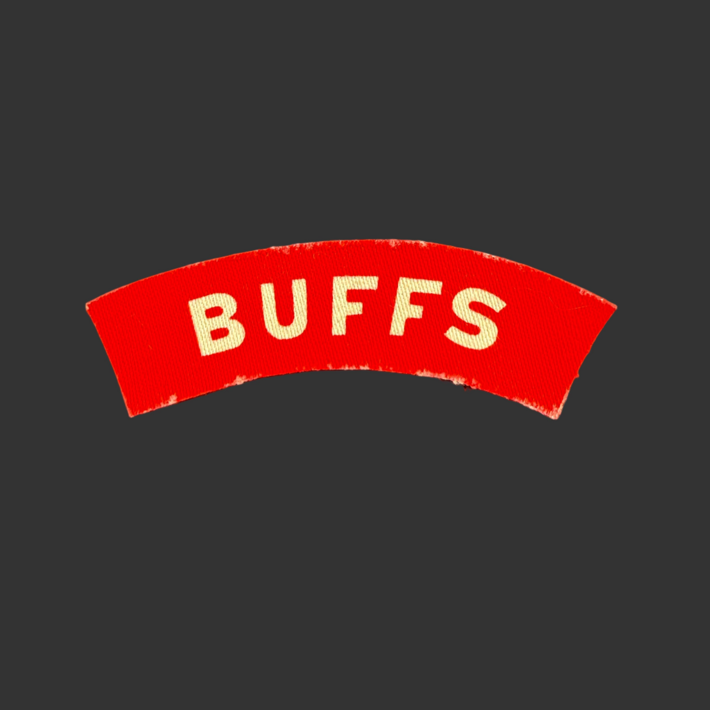 British WWII - The Buffs (East Kent Regiment) - Printed Canvas Shoulder Title