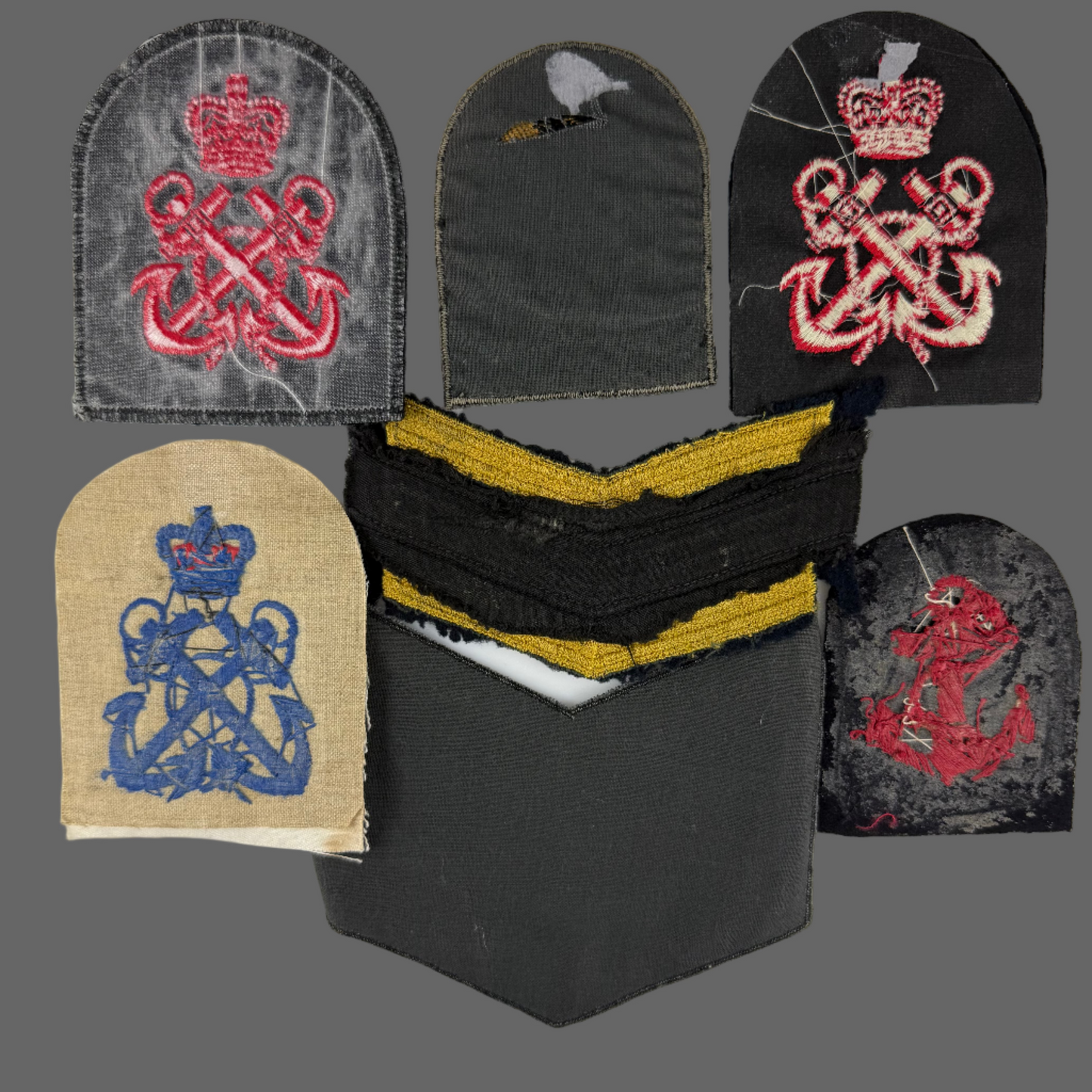 Canadian post-WWII - Royal Canadian Navy - Collection of Rank Badges