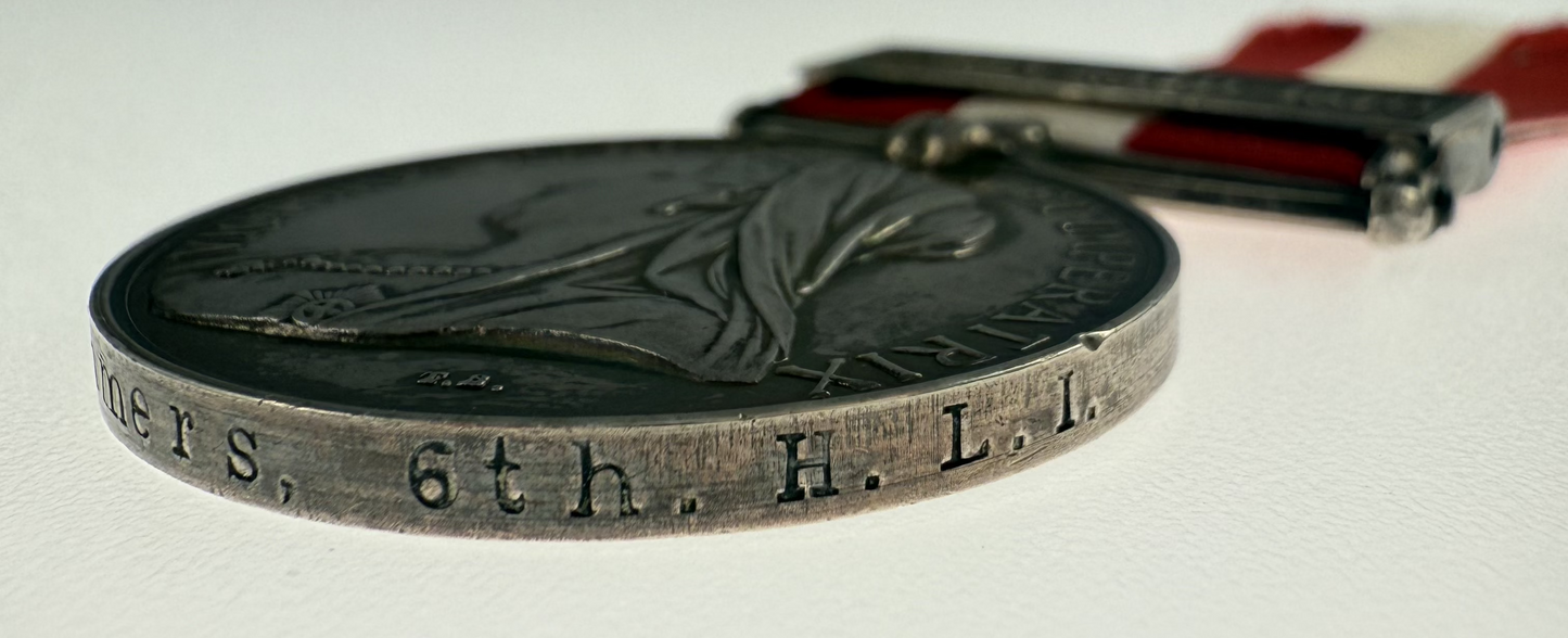 Canada General Service Medal - Fenian Raid 1870 - 6th Hochelaga Light Infantry - Summers