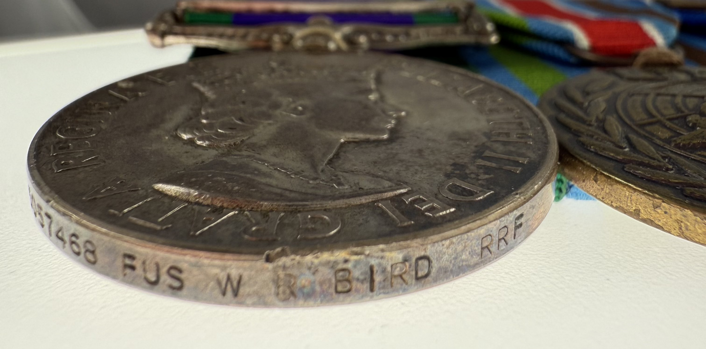 Modern British Medal Group - Royal Regiment of Fusiliers - Bird