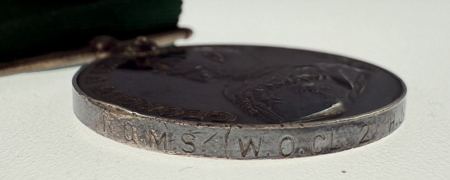 WWI - Double Long Service Medal Group to 76th Battalion / 2/10 Dragoons / Royal Hamilton Light Infantry - Makinson