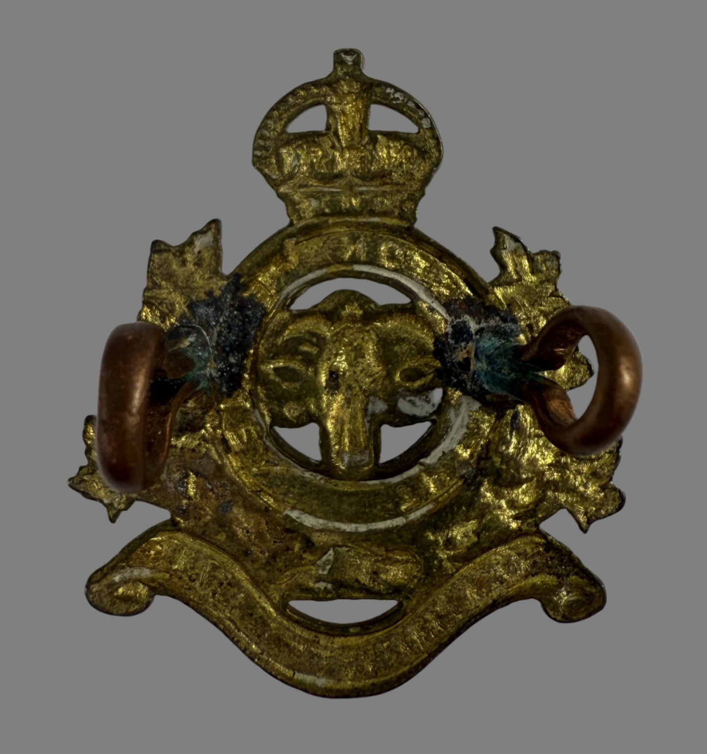 Post WWI - Canadian Militia - Lambton Regiment Collar Badge