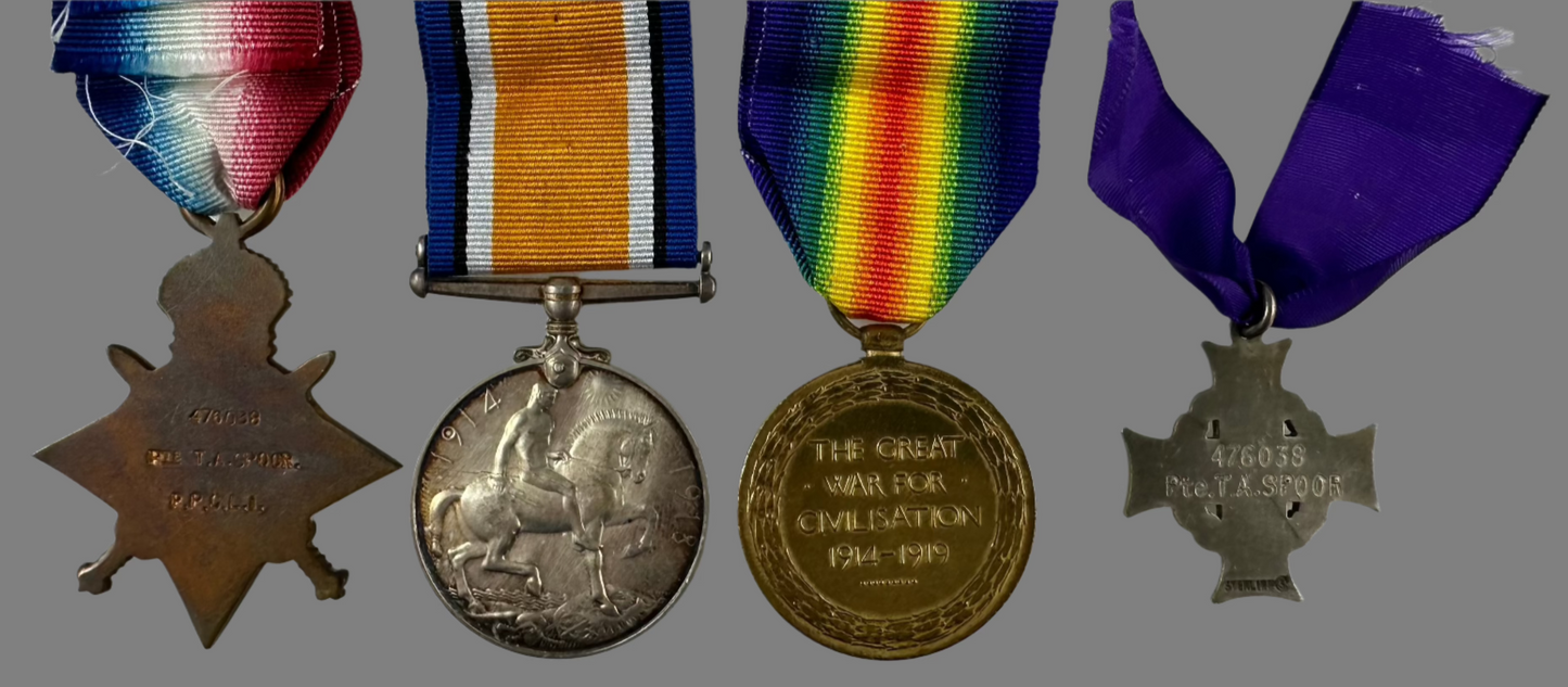 WWI Canadian Medal Group to Princess Patricia's Canadian Light Infantry - Spoor - KIA 1916