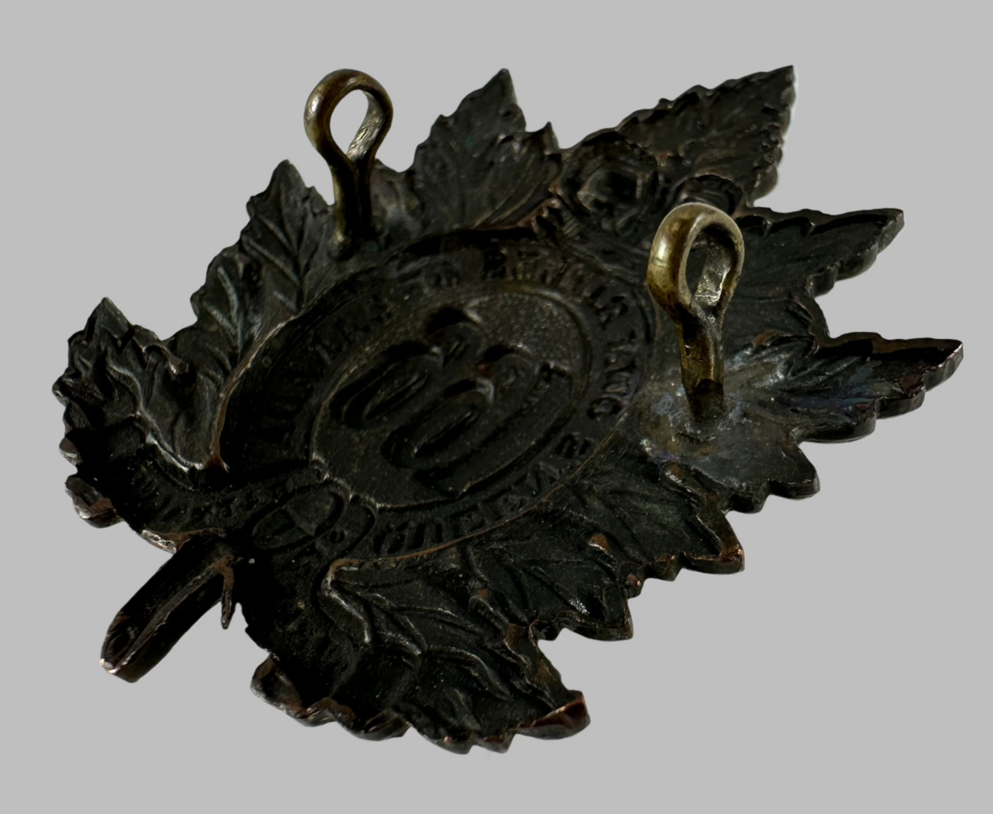 WWI - CEF 66th Candian Infantry Battalion - Queen's Own Rifles of Canada Cap Badge
