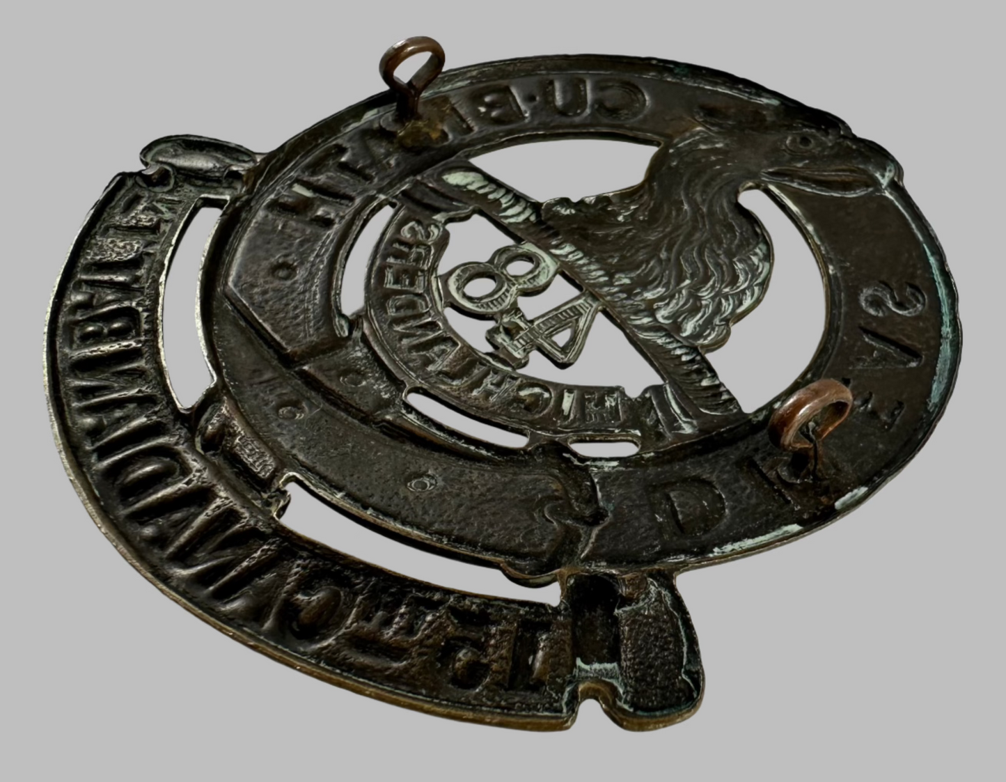 WWI - 15th Canadian Infantry Battalion (48th Highlanders of Canada) Cap Badge - Browning Copper