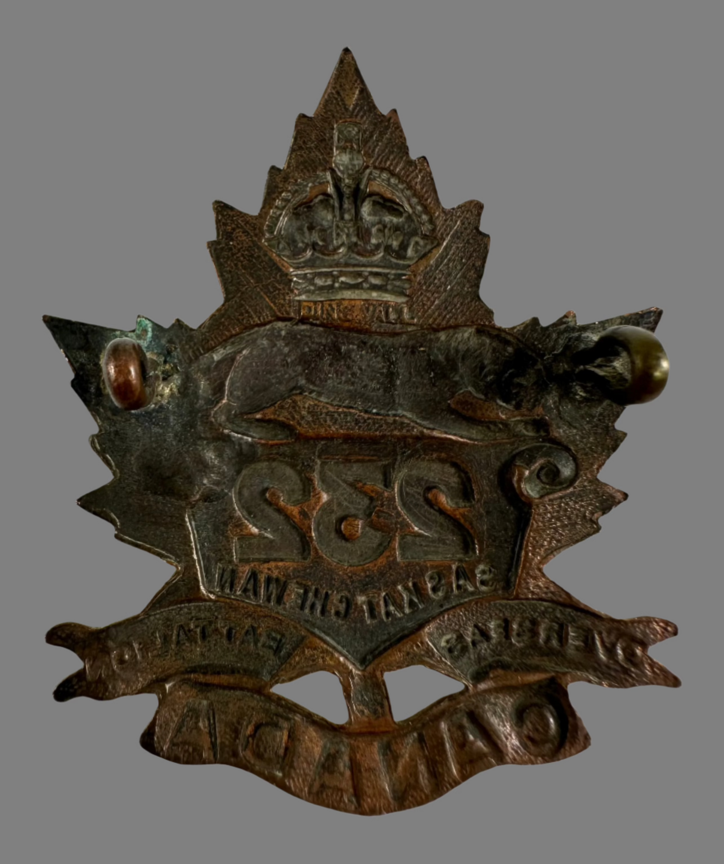 WWI - 232nd Canadian Infantry Battalion (Saskatchewan Battalion) Cap Badge