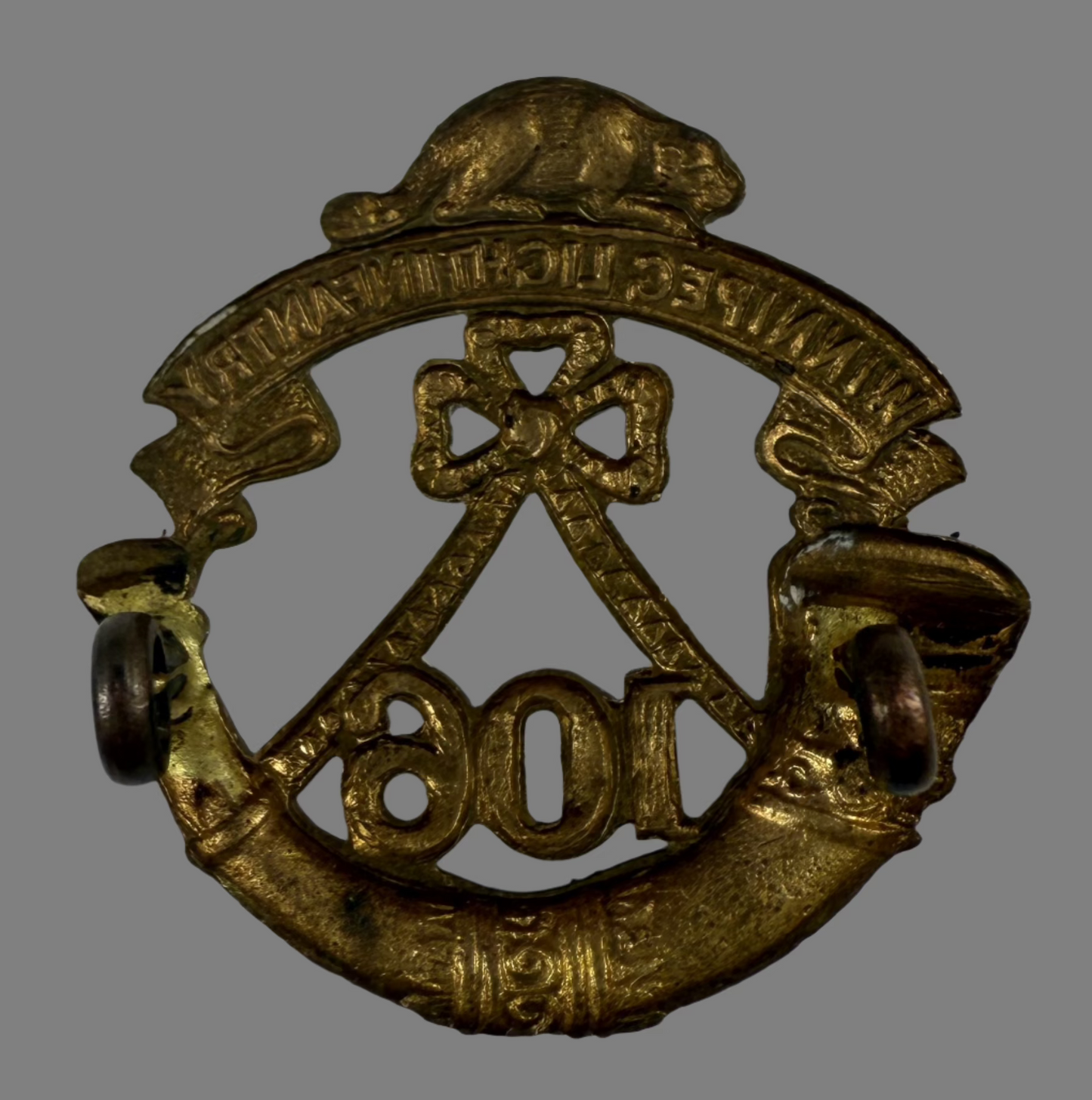 Canadian Pre-WWI - 106th Regiment (Winnipeg Light Infantry) Collar Badge