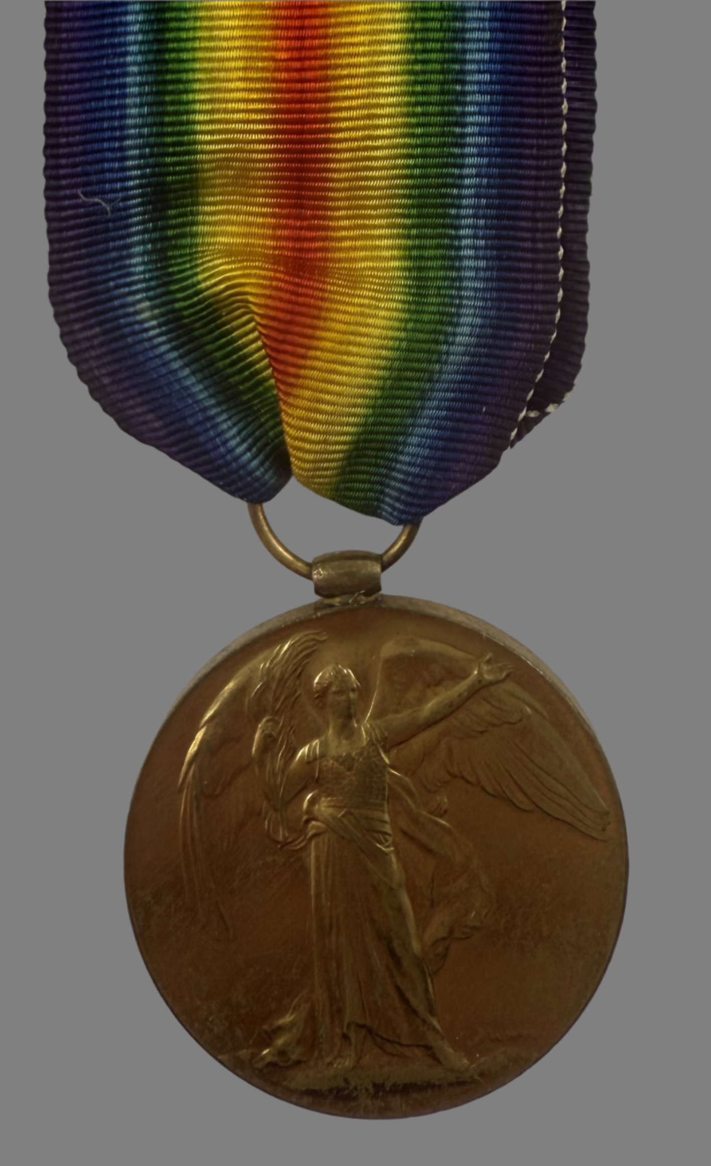 WWI Victory Medal - Canadian Officer - Royal Naval Air Service (RNAS) and CEF - Hughes