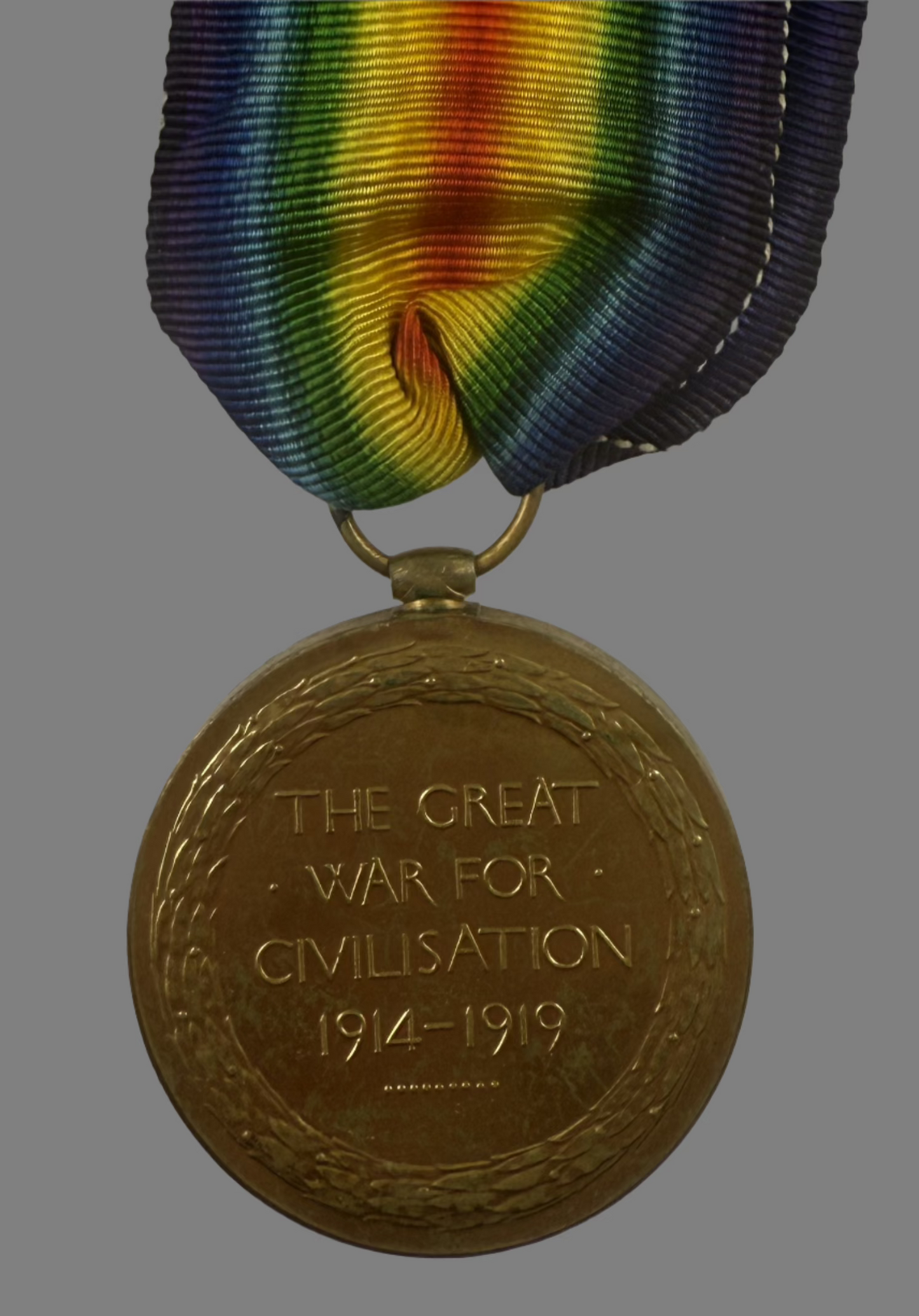 WWI Victory Medal - Canadian Officer - Royal Naval Air Service (RNAS) and CEF - Hughes