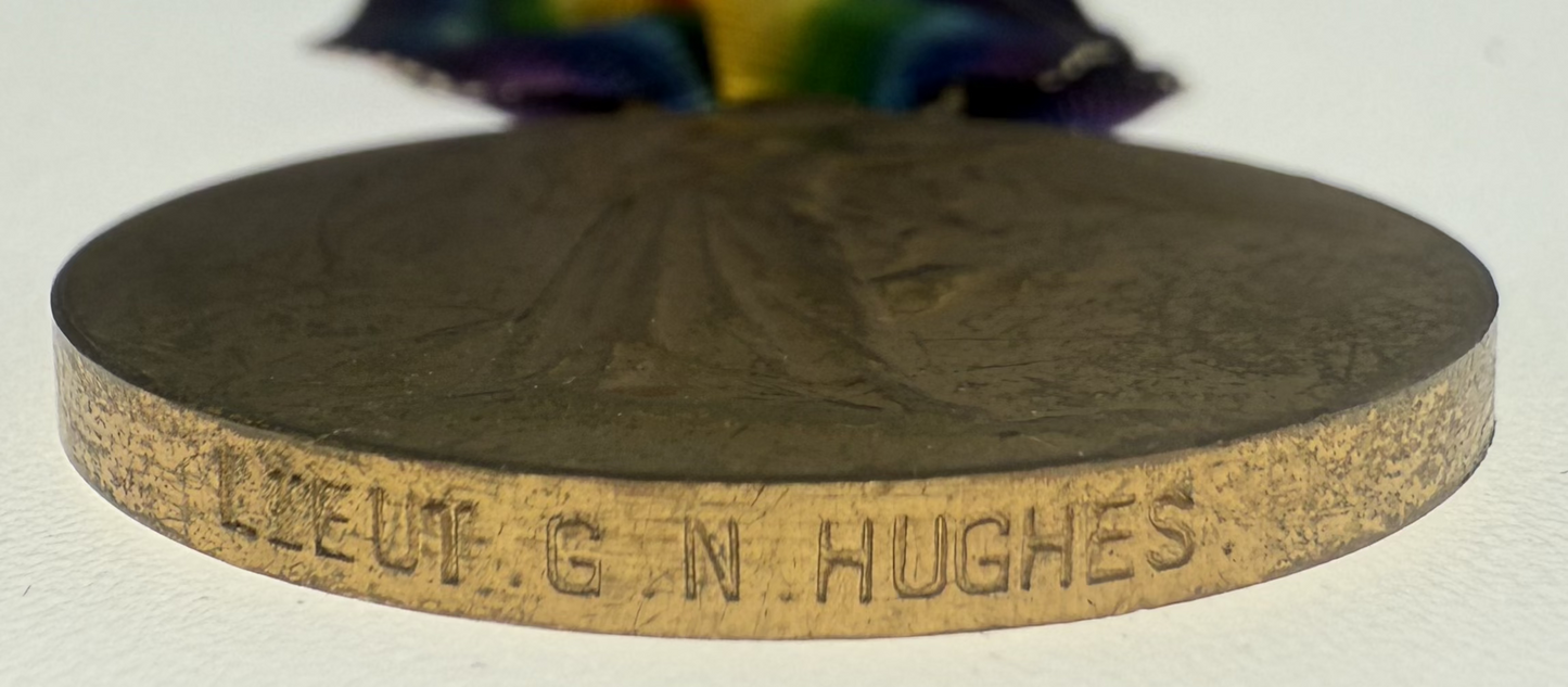 WWI Victory Medal - Canadian Officer - Royal Naval Air Service (RNAS) and CEF - Hughes