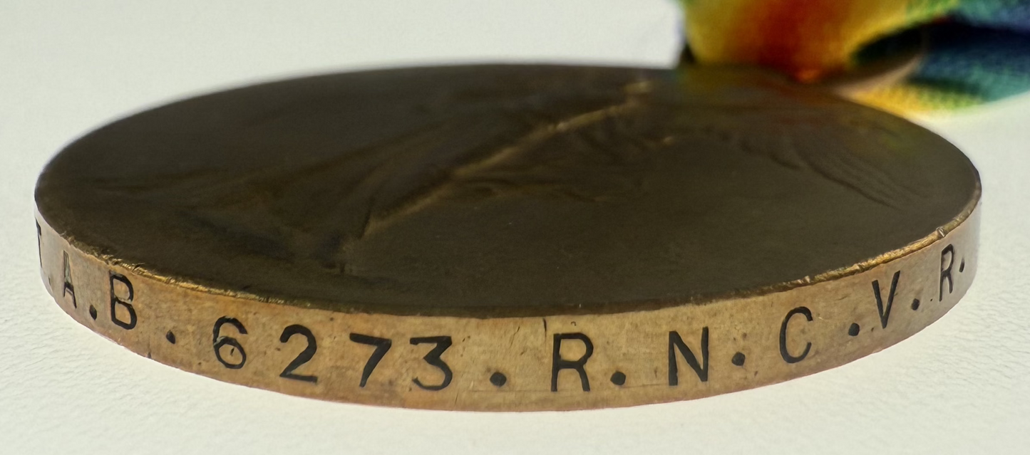 WWI Victory Medal - Royal Naval Canadian Volunteer Reserve (RNCVR) - Howlett - Newfoundlander