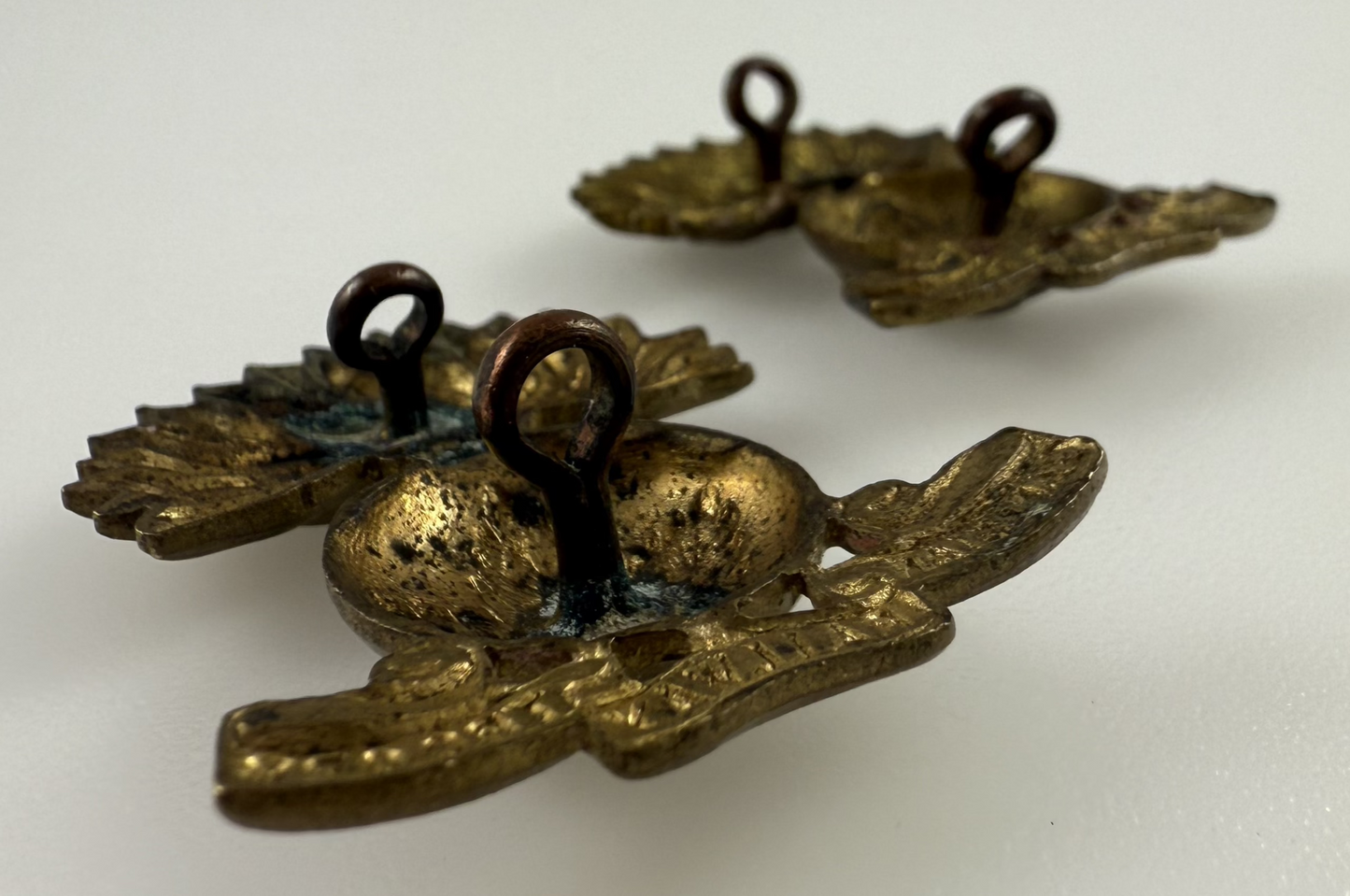 WWI - 6th Canadian Railway Troops Collar Badges