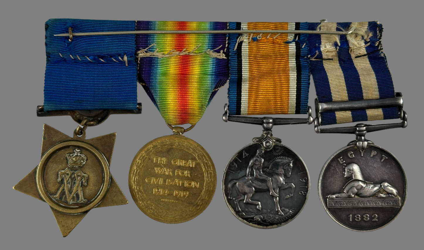 Victorian / WWI - Egypt / WWI Medal Group to Royal Navy / Canadian Pioneer Battalion - Wilton
