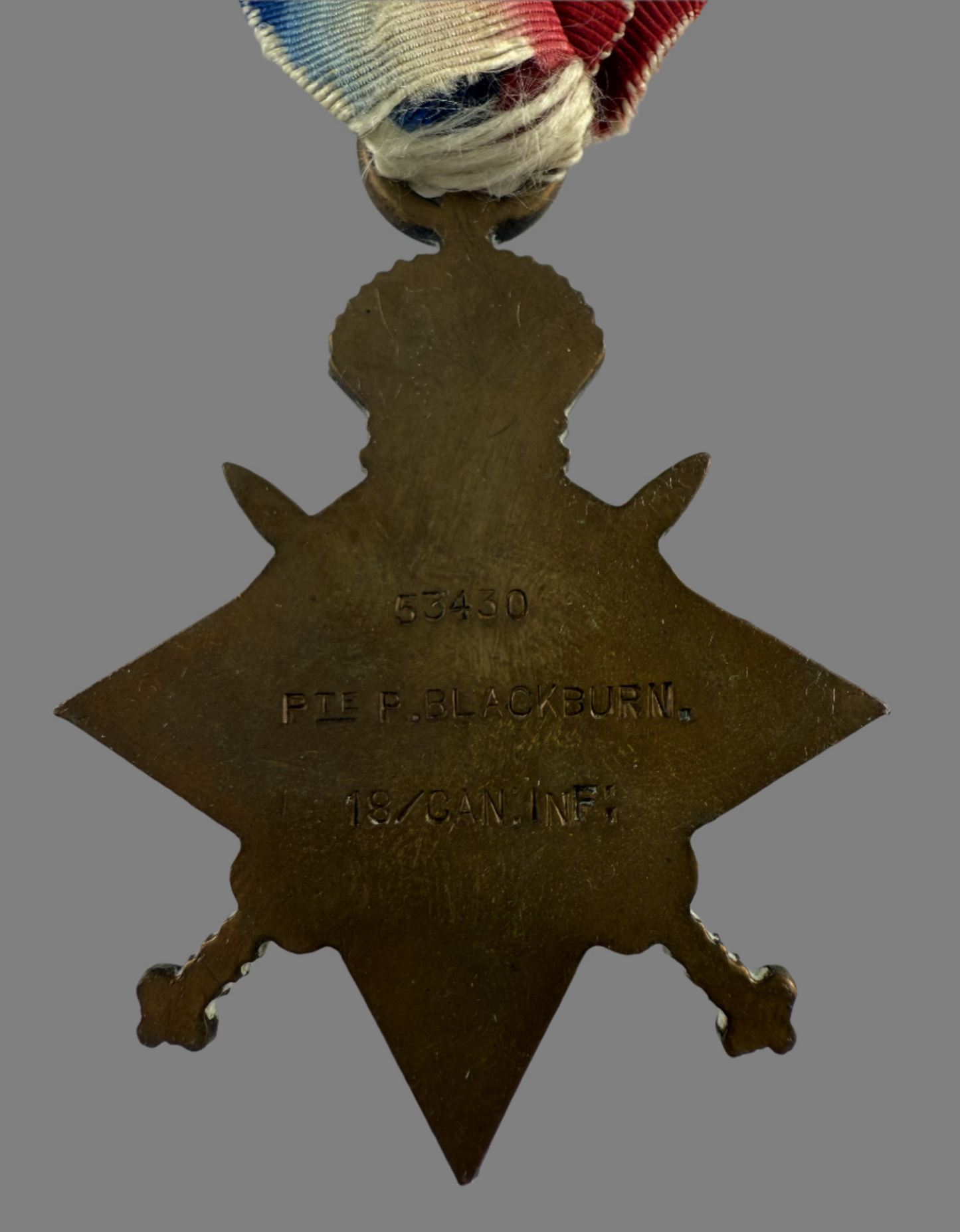 WWI 1914-15 Star - 18th Canadian Infantry Battalion - Blackburn