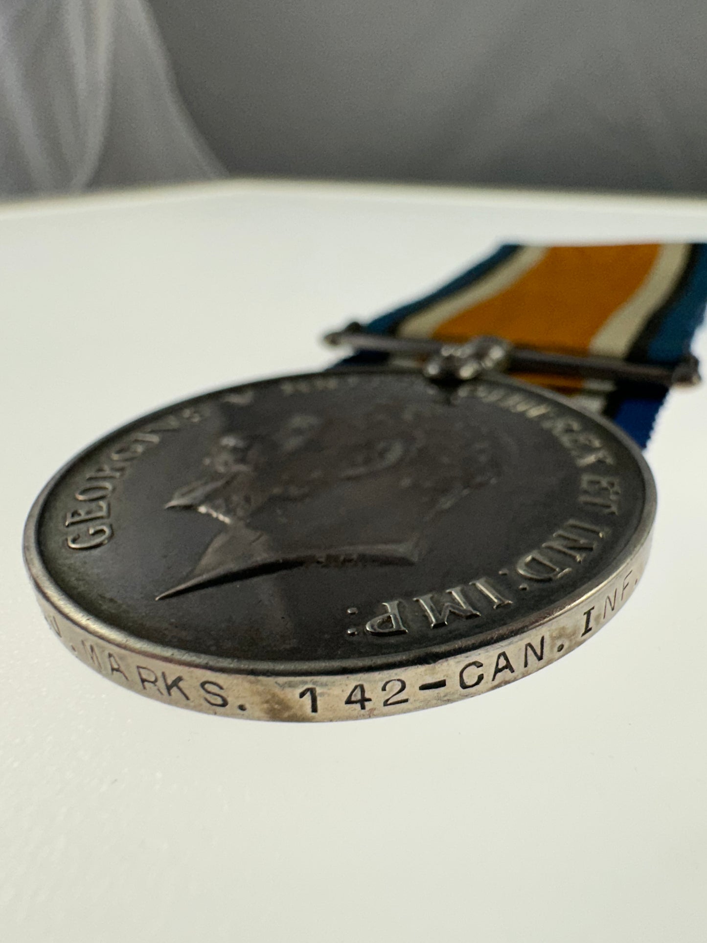WWI British War Medal to 142nd Canadian Infantry Battalion - Marks