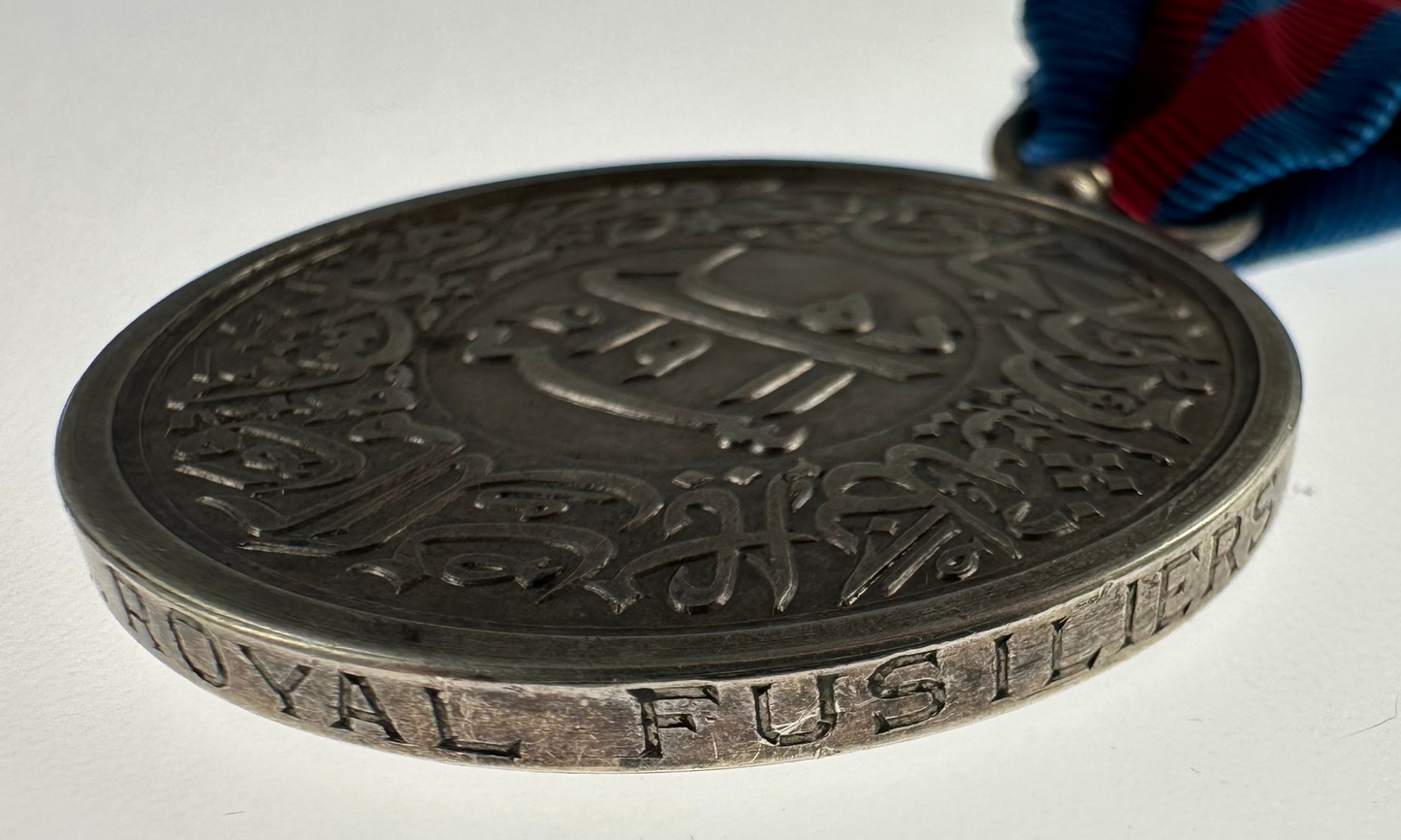 Pre-WWI Delhi Durbar Medal 1911 - Royal Fusiliers Officer - Shafto - KIA Gallipoli 1915