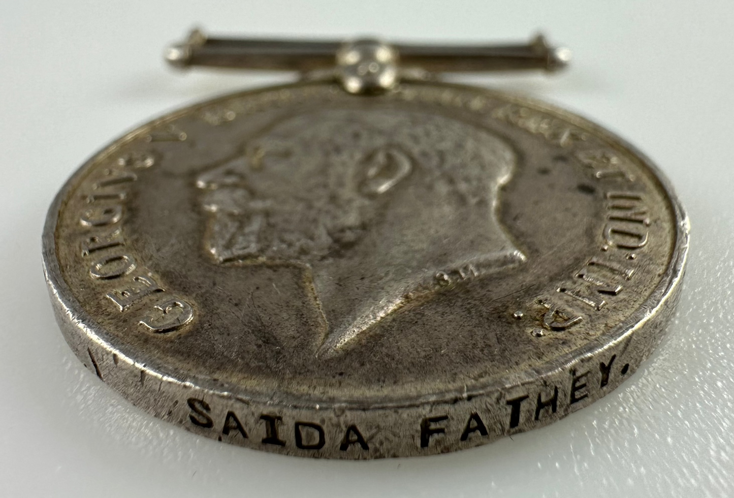 WWI British War Medal - Merchant Navy - Saida Fathey
