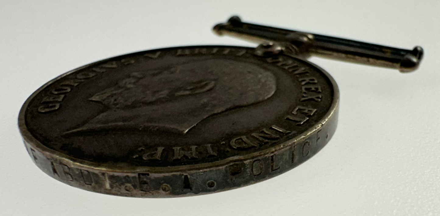 WWI British War Medal - East Africa Police - Sherif Abdi