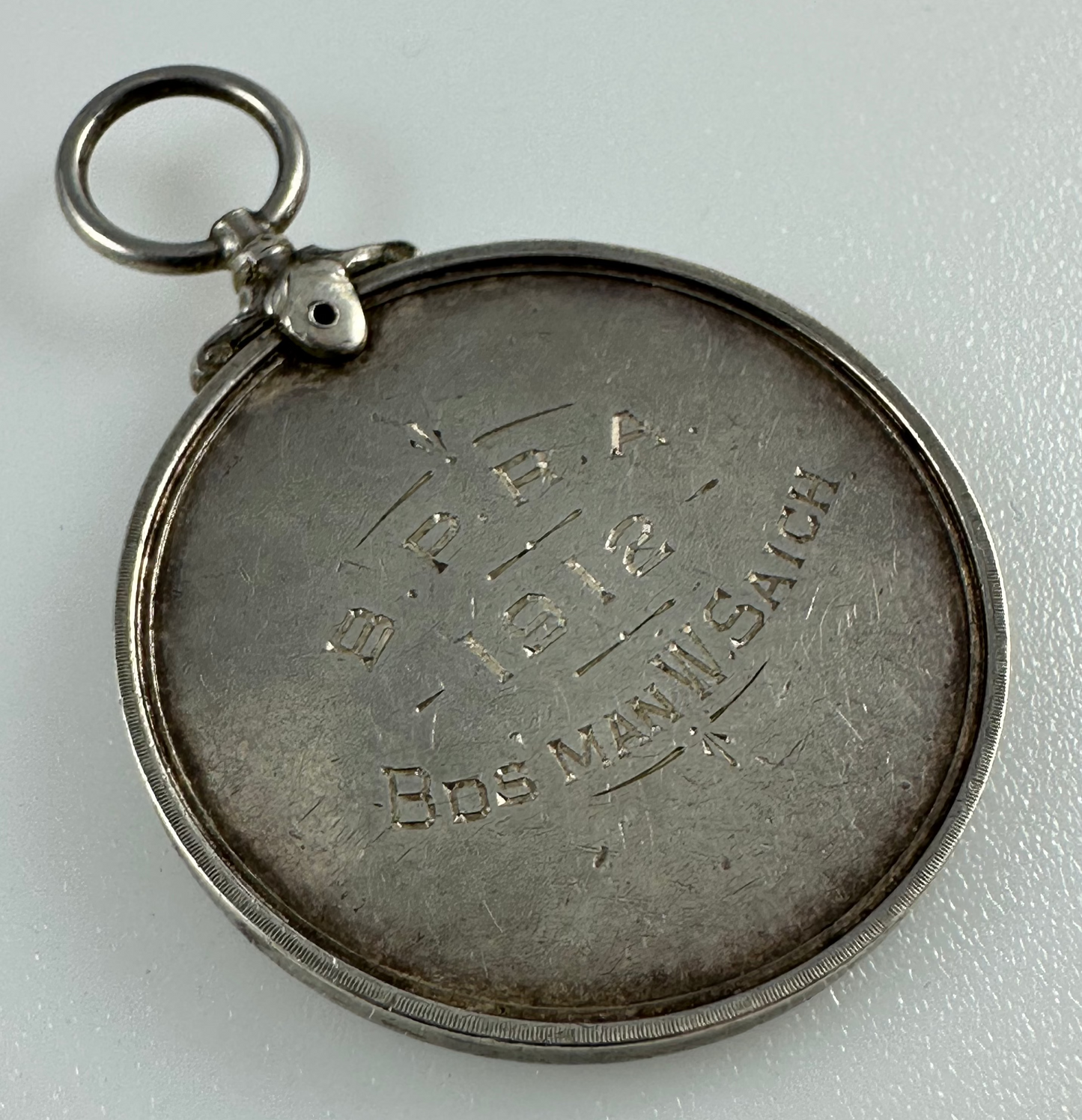 Pre-WWI Royal Sussex Regiment Shooting Medal - Saich